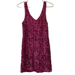 Glamorous Fuchsia Sequin Mini Dress